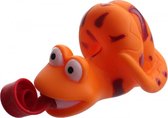 knijpfiguur slang met roltong 6 cm oranje