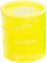 slijmfiguur olievat junior 4,5 cm siliconen geel