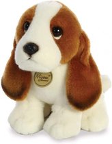 knuffel beagle junior 28 cm pluche bruin/wit