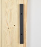 Poignée de porte Barnwoodweb Flat Black XL acier thermolaqué noir 40x400 mm