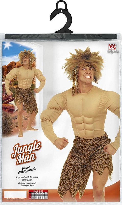 Conform tunnel campagne Gespierd jungle man kostuum voor heren - Verkleedkleding - Small" | bol.com