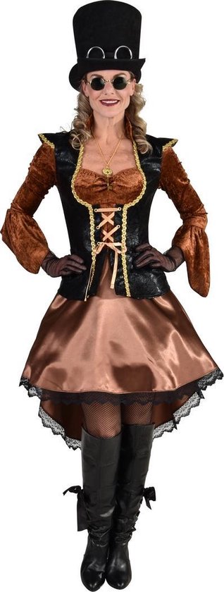 Magic By Freddy's - Steampunk Kostuum - Steampunk Piraat Kapitein Karin -  Vrouw -... | bol.com