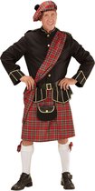 Widmann - Landen Thema Kostuum - Tartan Fella Schotse - Man - rood,zwart - Small - Carnavalskleding - Verkleedkleding