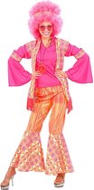 Hippie Kostuum | Hippie Dame Ms Pink Kostuum Vrouw | Medium | Carnaval kostuum | Verkleedkleding