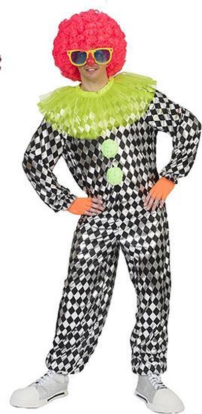 Clown & Nar Kostuum | Lachwekkende Pierrot Clown | Man | One Size | Carnaval kostuum | Verkleedkleding