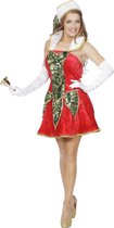 Wilbers & Wilbers - Kerst & Oud & Nieuw Kostuum - Koket Kerst Elfje - Vrouw - rood - Maat 46 - Kerst - Verkleedkleding