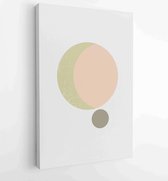 Canvas schilderij - Abstract organic shape Art design for poster, print, cover, wallpaper, Minimal and natural wall art. Vector illustration. 4 -    – 1833926557 - 50*40 Vertical