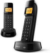 Philips D1452 - Duo DECT telefoon met antwoordapparaat - Zwart