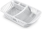 Egouttoir lave-vaisselle plastique blanc 52 x 33 x 11 cm - La vaisselle-vaisselle / séchage avec bac d'égouttage