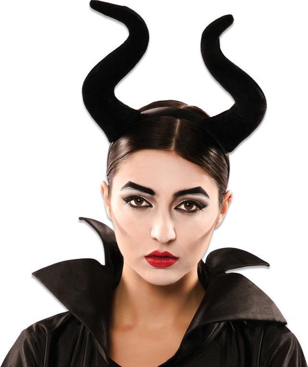 afwijzing Smaak lid Halloween - Horror haarband met duivel/heksen hoorntjes zwart voor  volwassenen -... | bol.com