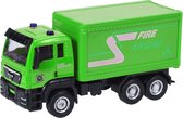 vrachtwagen groen 12 cm