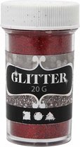 glitter rood 20 gram