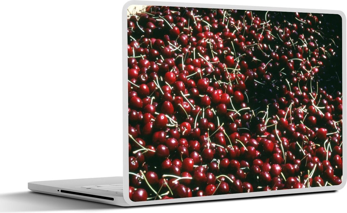 Afbeelding van product SleevesAndCases  Laptop sticker - 13.3 inch - Fruit - Kers - Groen