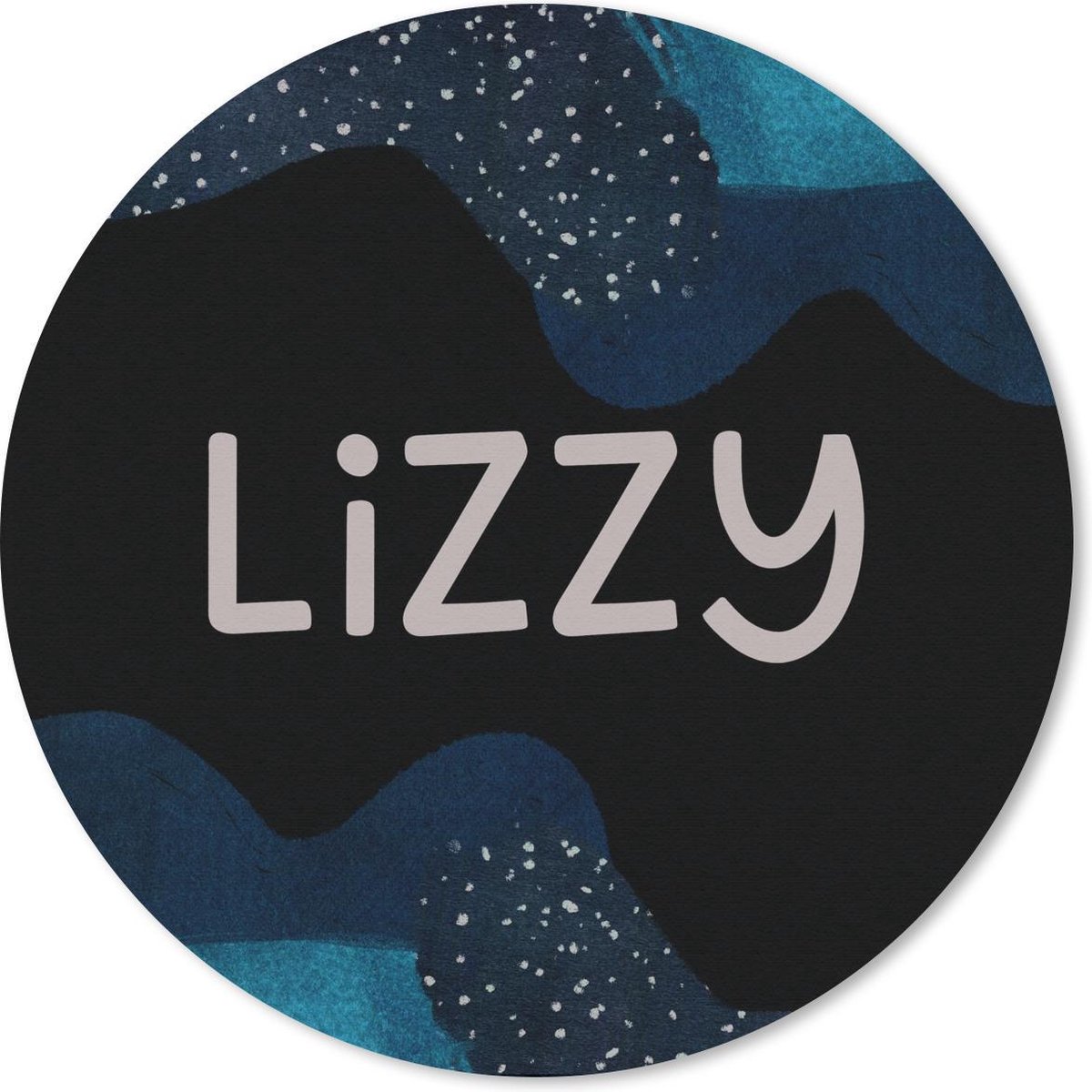 Muismat rond 20x20 cm - Mousepad Lizzy - Pastel - Meisje - Ronde muismatten