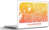 Laptop sticker - 17.3 inch - Stadskaart - Vlaardingen - Nederland - Geel - 40x30cm - Laptopstickers - Laptop skin - Cover