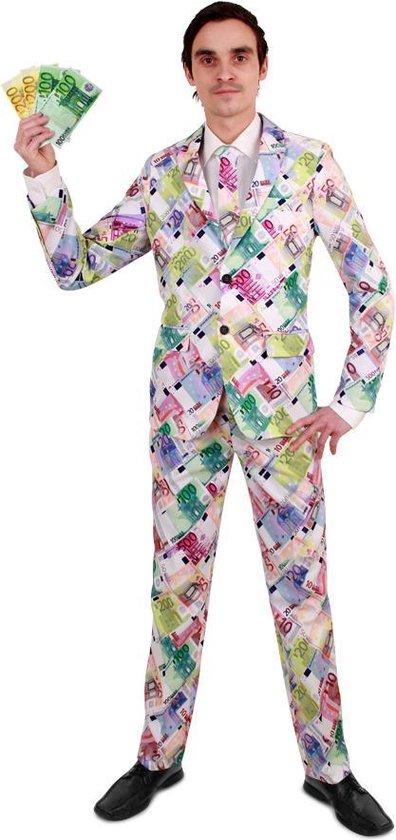 Euro kostuum 3 delig mt.60 - kostuum euro geld pak thema feest verkleed ...