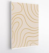 Canvas schilderij - Abstract geometry frame, line arts, and Art deco pattern background. Use for wedding invitation, cover, VIP card, print, poster and wallpaper. 2 -    – 18332296