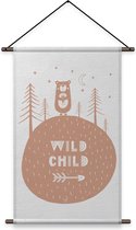 Quilla - Wild Scandinavian - Textielposter - 90x120cm - Roze