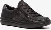 Hush Puppies leren dames sneakers - Zwart - Maat 42 - Echt leer - Uitneembare zool