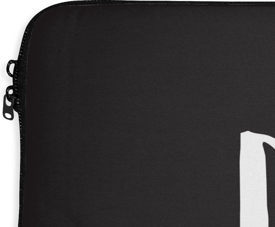 Housse ordinateur 13 pouces 34x24 cm - Chiens Quotes - Housse Macbook & Laptop Quote Dog mom noir décoration murale - Housse ordinateur portable avec photo