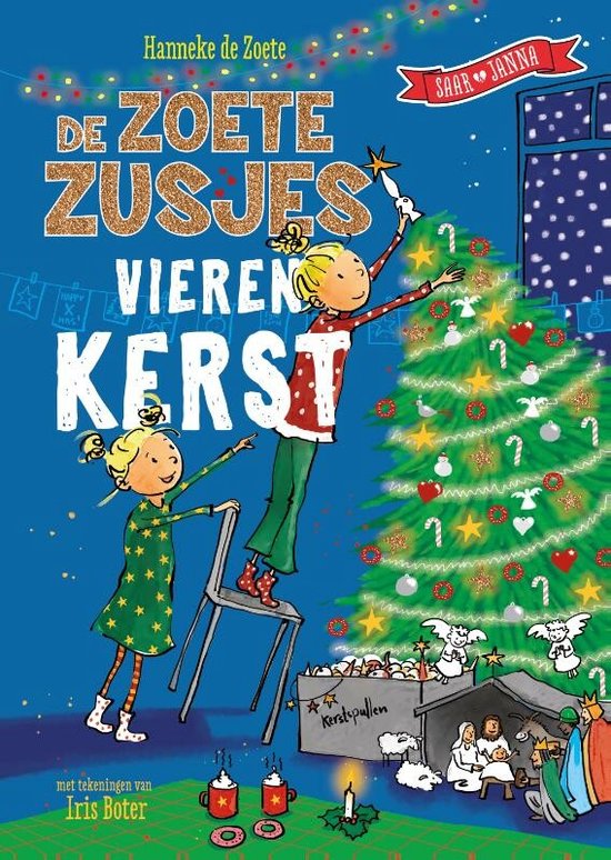 Boek cover De Zoete Zusjes vieren kerst van Hanneke de Zoete (Hardcover)