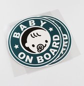 GoedeDoelen.Shop | Autosticker Starbaby: Baby on Board | Auto Sticker | Weerbestendig | 14,6 x 14,6 cm |  Baby On Board | Baby Auto Sticker