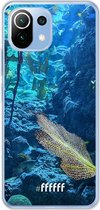 6F hoesje - geschikt voor Xiaomi Mi 11 Lite -  Transparant TPU Case - Coral Reef #ffffff