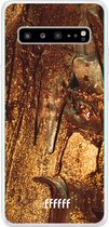 6F hoesje - geschikt voor Samsung Galaxy S10 5G -  Transparant TPU Case - Lets go Gold #ffffff