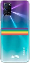 6F hoesje - geschikt voor OPPO A72 -  Transparant TPU Case - #LGBT - Horizontal #ffffff