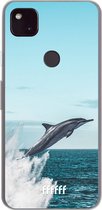 6F hoesje - geschikt voor Google Pixel 4a 5G -  Transparant TPU Case - Dolphin #ffffff