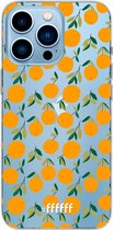 6F hoesje - geschikt voor iPhone 13 Pro - Transparant TPU Case - Oranges #ffffff