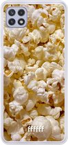 6F hoesje - geschikt voor Samsung Galaxy A22 4G -  Transparant TPU Case - Popcorn #ffffff