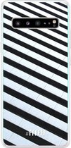 6F hoesje - geschikt voor Samsung Galaxy S10 5G -  Transparant TPU Case - Mono Tiles #ffffff