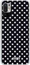 6F hoesje - geschikt voor Xiaomi Redmi Note 10 5G -  Transparant TPU Case - Onyx Dots #ffffff