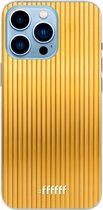 6F hoesje - geschikt voor iPhone 13 Pro - Transparant TPU Case - Bold Gold #ffffff