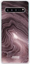 6F hoesje - geschikt voor Samsung Galaxy S10 5G -  Transparant TPU Case - Purple Marble #ffffff