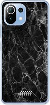 6F hoesje - geschikt voor Xiaomi Mi 11 Lite -  Transparant TPU Case - Shattered Marble #ffffff