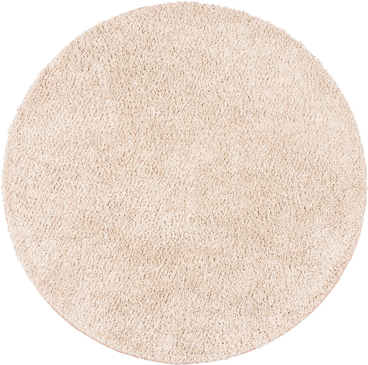 Snapstyle Vloerkleed Luxe Langpolig Milano Rond Beige