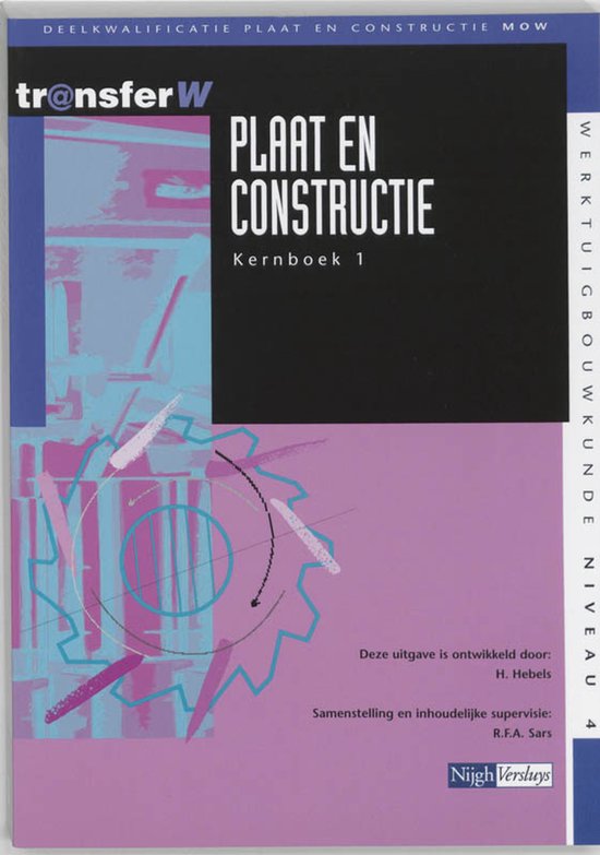 TransferW - Plaat en constructie 1 Kernboek - cover
