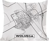 Sierkussen - City Map Wolvega - Multicolore - 40 Cm X 40 Cm