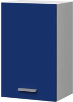 EXTRA - Hoge keukenkast 40 cm - Mat Blauw