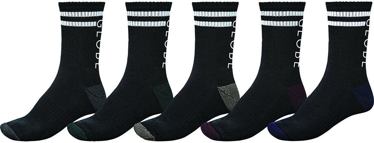GLOBE Heren Sokken Carter Crew 5 Pack Assorted Multicolor