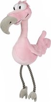 Happy Pet Bird Brain Flamingo - Hondenspeelgoed  - 42 cm