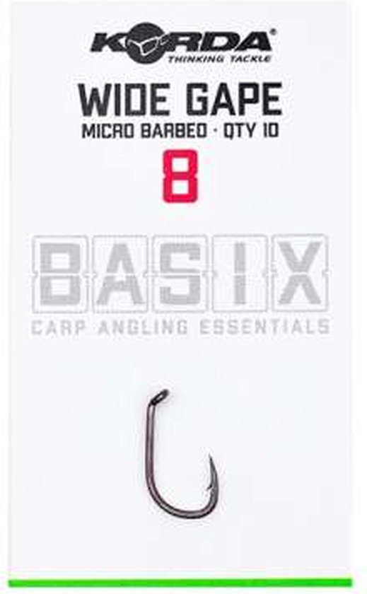 Korda Basix Wide Gape Micro Barbed #8 — afbeelding 5