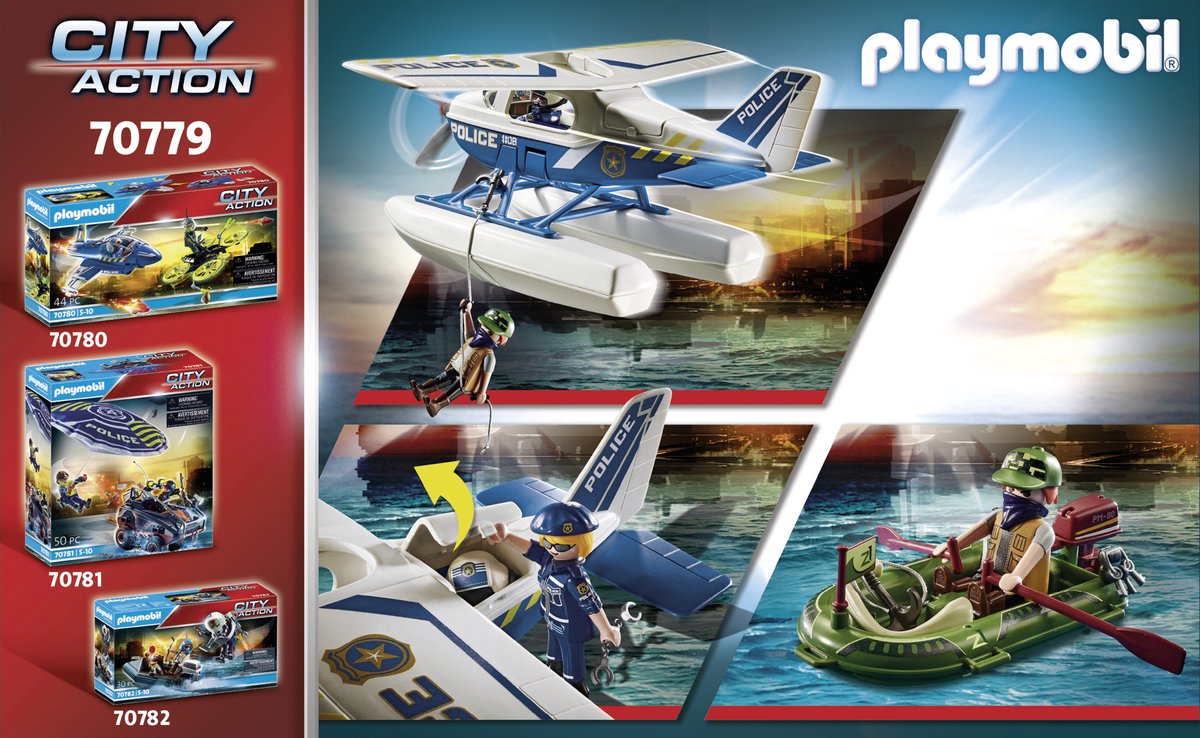 PLAYMOBIL City Action - Politiewatervliegtuig - 70779 — afbeelding 6