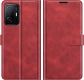 Deluxe Book Case - Xiaomi 11T Hoesje - Rood
