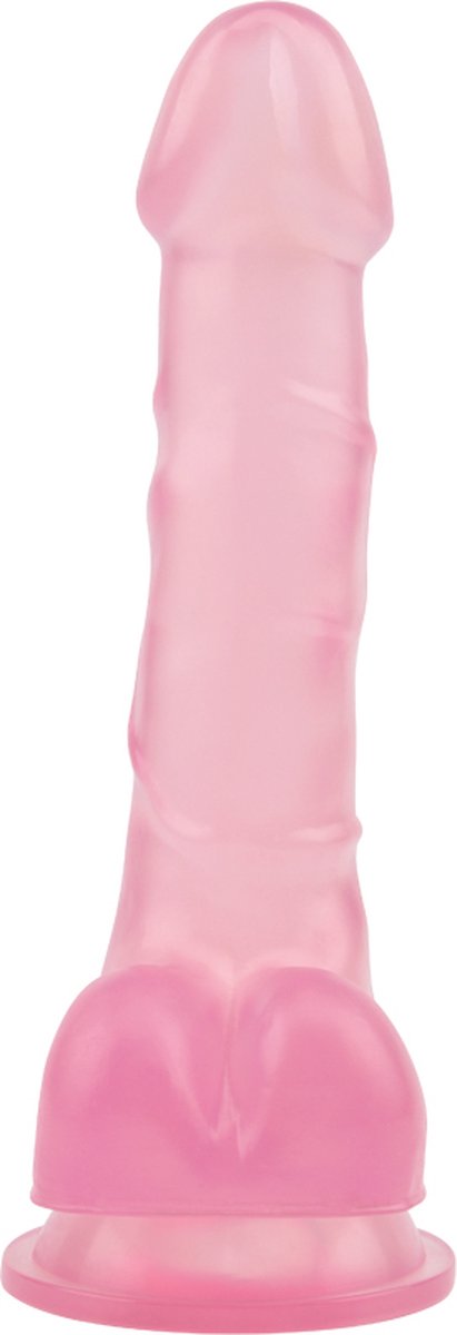 Goedkoopste Dildo met zuignap 19,5 cm x 3 cm - roze