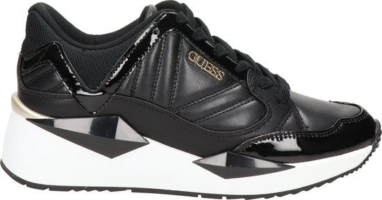 Guess Traves Lage sneakers - Dames - Zwart - Maat 36 | bol.com