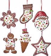 Kurt S. Adler set Gingerbread ornamenten 14cm