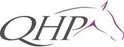 QHP logo met een paardenhoofd.